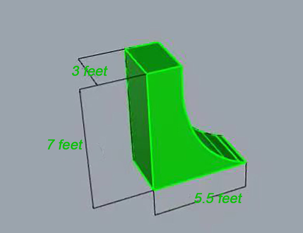 inflatable ninja warped wall-airtight style